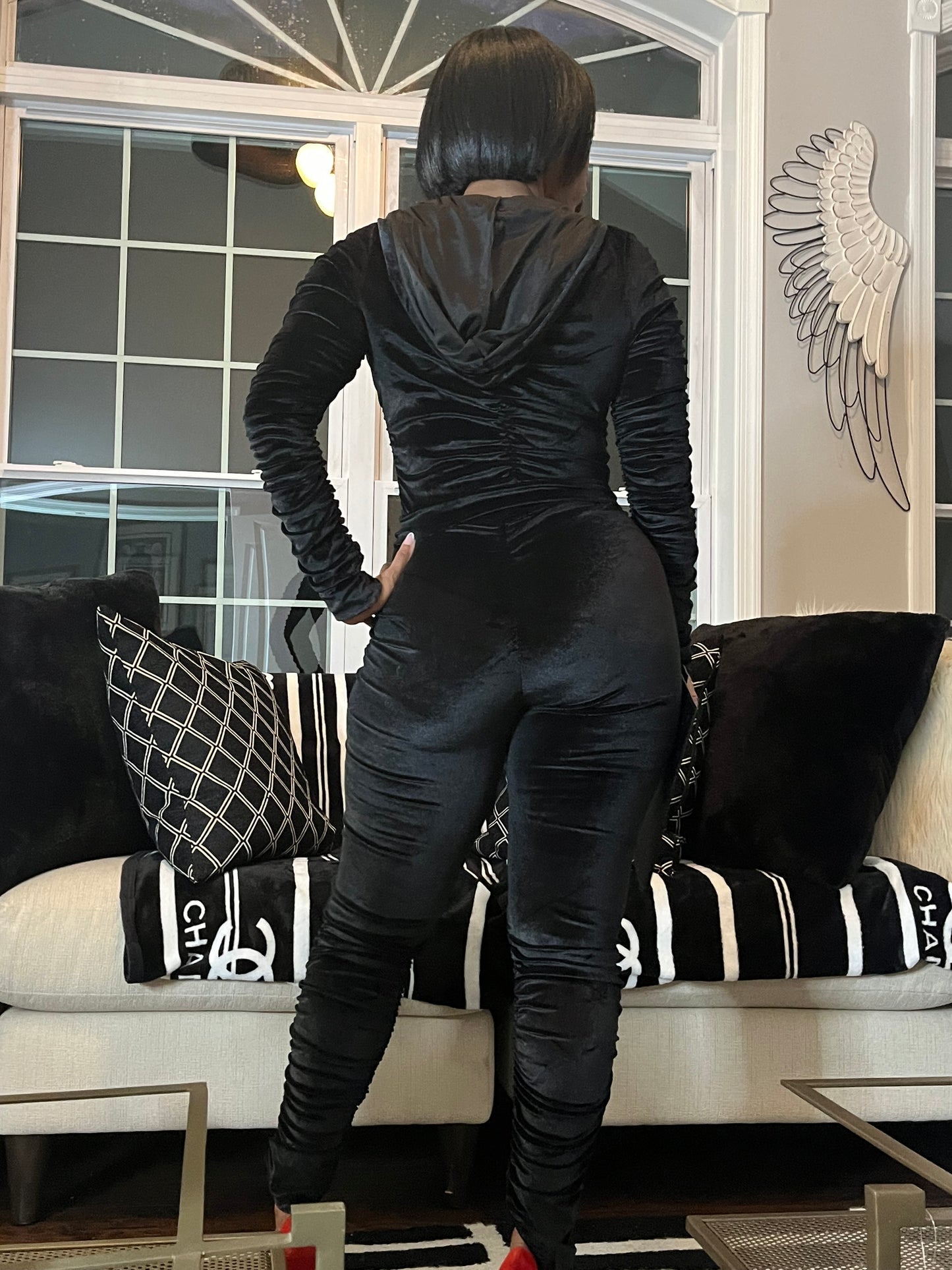 Patterson-VELVET 2-PIECE HOODIE/PANTS SET