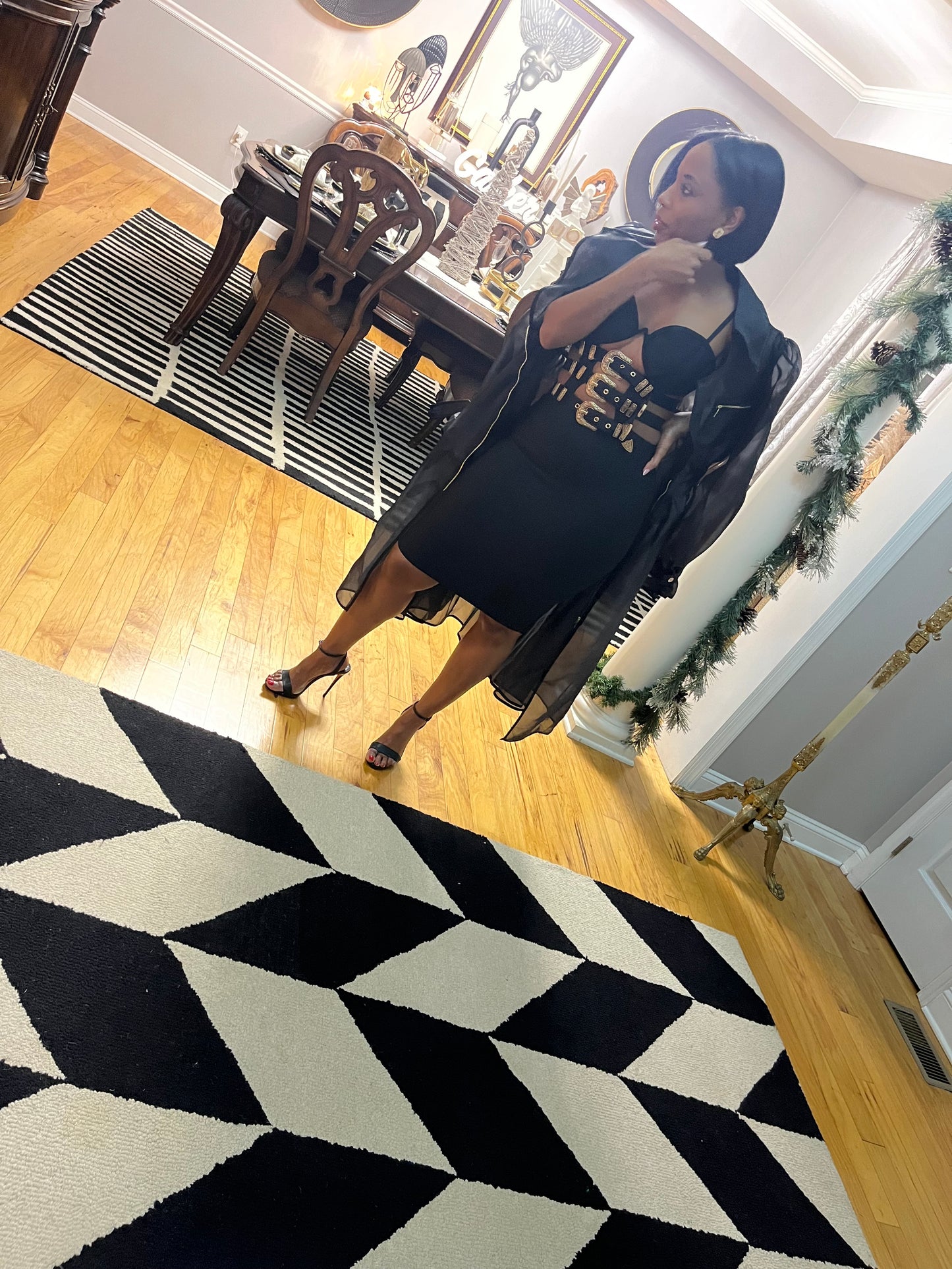 Beverly Hills-SHEER MIDI JACKET