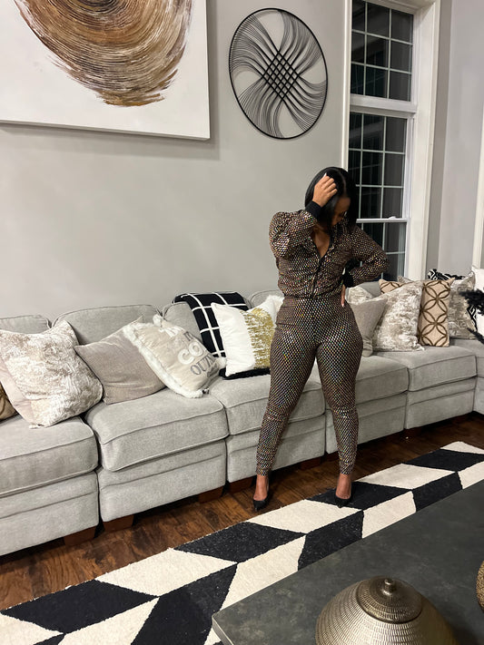 Las Vegas - METALLIC 2-PIECE SEQUINS SET