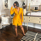 Seattle - SATIN BLAZER JACKET DRESS